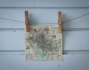 1901 Vintage Washington Map