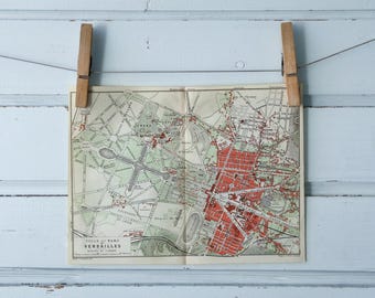 1909 Vintage Versailles Map
