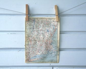 1909 Vintage North Mid-Atlantic Map