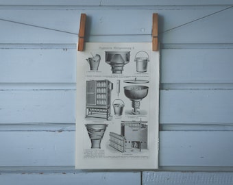 1907 Vintage Pasteurization Lithograph Illustration