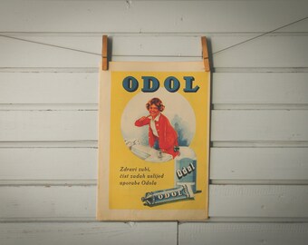 1930 Vintage Odol Advertisement Illustration