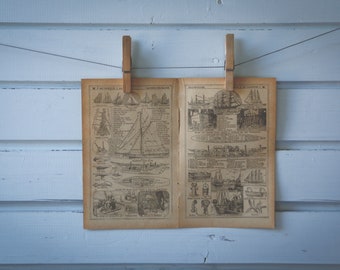 1921 Vintage Yachting Illustration