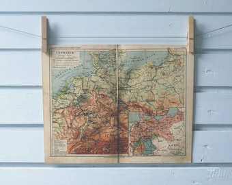 1912 Vintage Germany Map