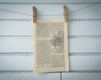 1907 Vintage Odessa Map