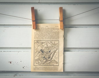 1908 Vintage Dole Map