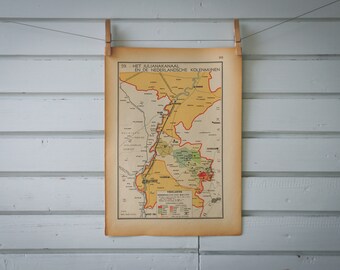 1941 Vintage Juliana Canal Map