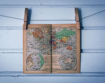 1943 Vintage World Map