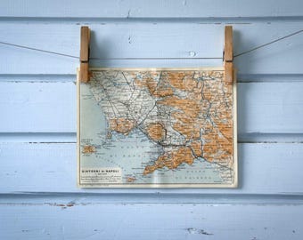 1931 Vintage Naples & Surroundings Map