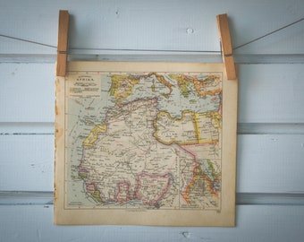 1929 Vintage West Africa Map