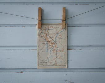 1931 Vintage Cortina d'Ampezzo Map