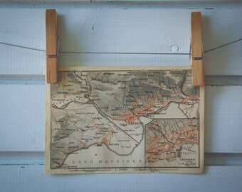 1913 Vintage Locarno Map