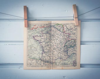 1931 Vintage Map of France