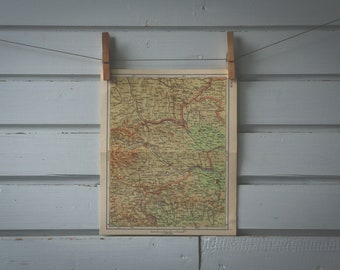 1961 Vintage East Slovenia Map