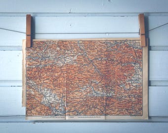 1911 Vintage Karawanks Map