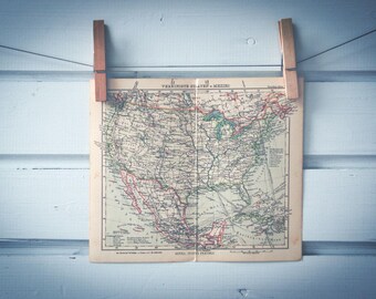 1931 Vintage USA Map