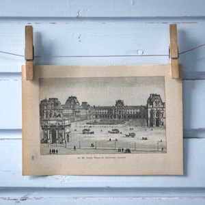 Vintage Louvre-lithografieillustratie 1890