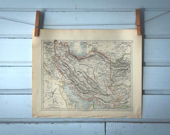 1892 Vintage Map of Iran