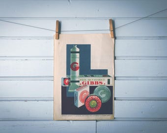 1930 Vintage Gibbs Advertisement Illustration