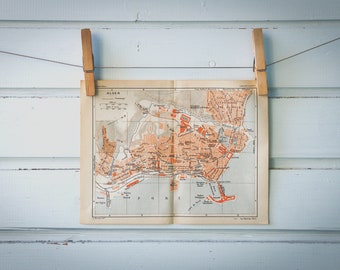 1927 Vintage Algiers Map
