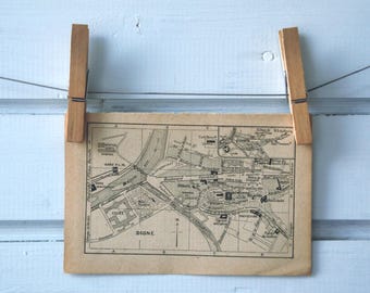 1920 Vintage Digne Map