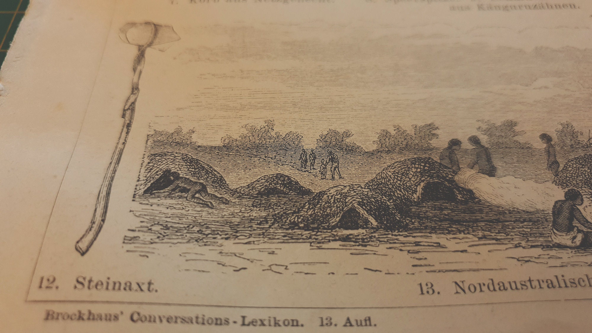 1887 Vintage Aboriginal Australians Lithograph Illustration | Etsy