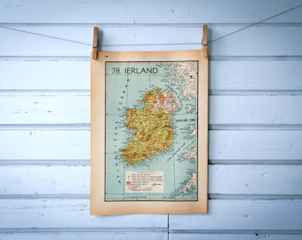1941 Vintage Map of Ireland