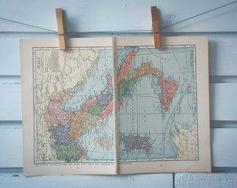1925 Vintage Map of Italy