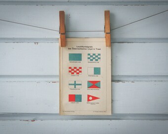 1915 Vintage Flags Illustration