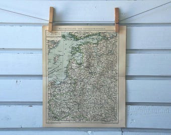1894 Vintage Baltic States Map