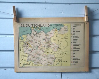 1941 Vintage Map of Germany