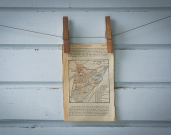 1911 Vintage Laxenburg Map