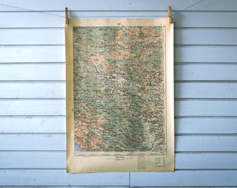 1950 Vintage West Lika Map