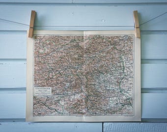 1907 Vintage Styria Map