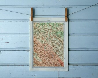 1971 Vintage Map of Kordun
