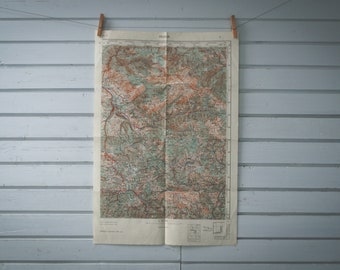 1961 Vintage North Herzegovina Map