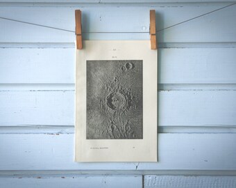 1909 Vintage Copernicus Crater Illustration