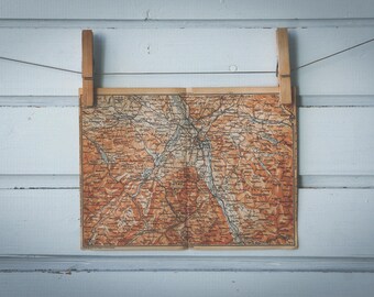 1903 Vintage Salzburg & Surroundings Map