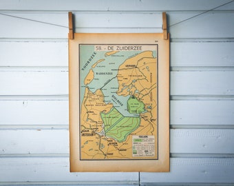 1941 Vintage Flevoland Map