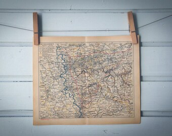 1939 Vintage Ruhr Map