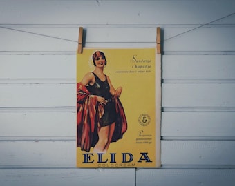 1930 Vintage Elida Advertisement Illustration