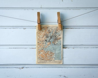 1905 Vintage Map of New York