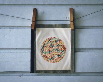 1960 Vintage Serpent Ishihara Color Test Plate