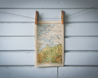 1887 Vintage Europe Agriculture & Forestry Distribution Map