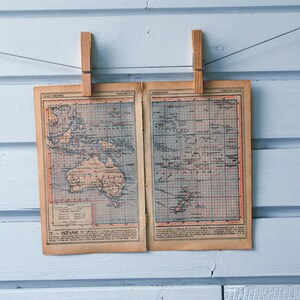 1920s Vintage Oceania Map