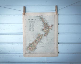 Rare find* 1883 Vintage New Zealand Map