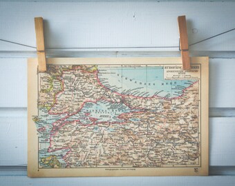 1931 Vintage Map of Northwestern Turkey