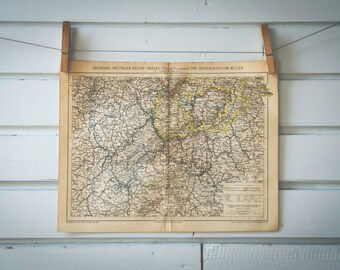 1887 Vintage Rhineland-Palatinate Map