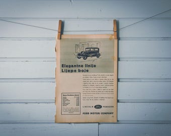 1930 Vintage Ford Advertisement Illustration