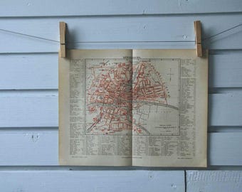 1890 Vintage Kaliningrad Map