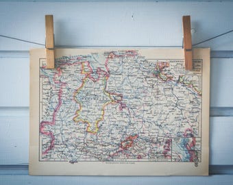 1931 Vintage Map of the Hannover - Oldenburg Region